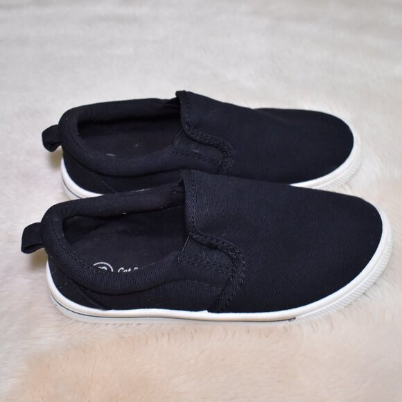 Cat & Jack Black Slip on Slide on Canvas Casual Sneakers Size 13 - Picture 9 of 9